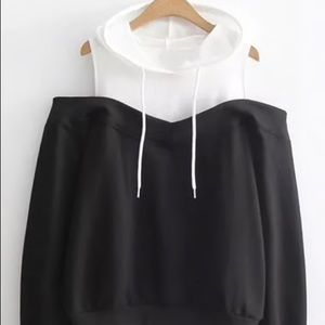 Cold shoulder sweatshirt